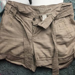 Linen/ctn shorts